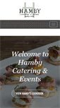 Mobile Screenshot of hambycatering.com