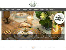 Tablet Screenshot of hambycatering.com